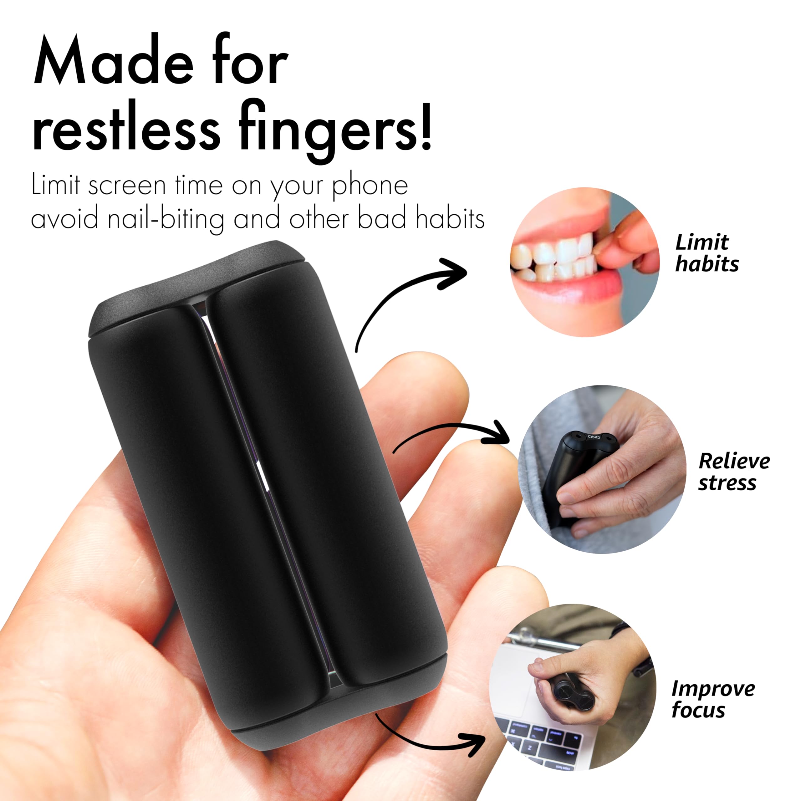 ONO Roller Jr. small hands-friendly grip for easy control.