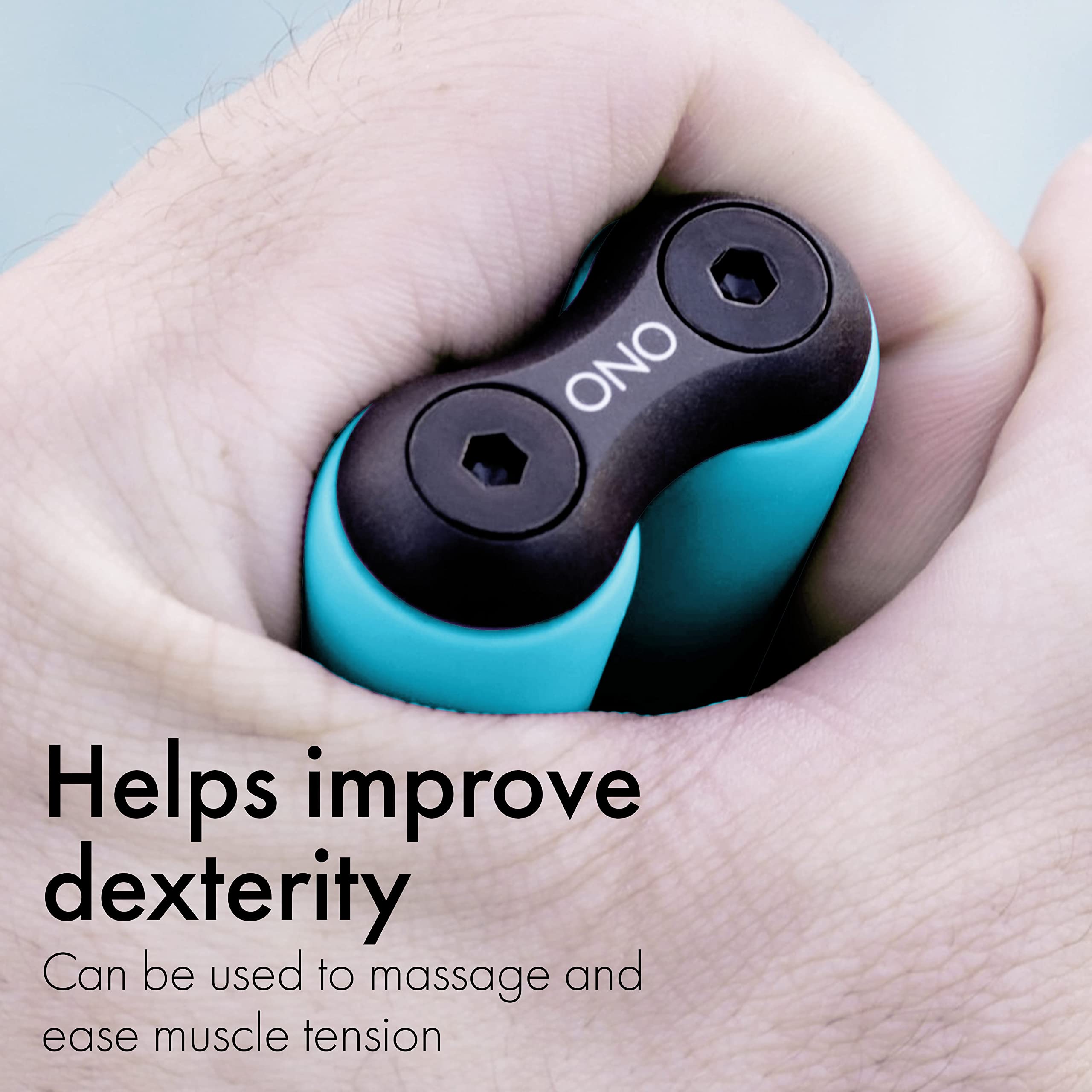 Teen using Ono Roller Jr helps stay focused in class.