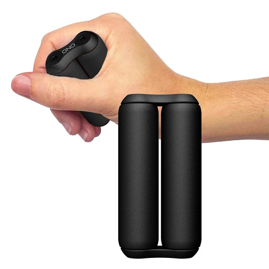 ONO Roller Jr in black shows a compact design for discreet, portable fidgeting and focus.