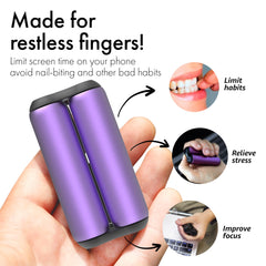 ONO Roller tucked in a pocket shows portable stress relief anywhere