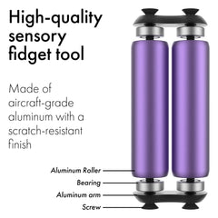 ONO Roller sandblasted aluminum finish offers durable tactile feedback