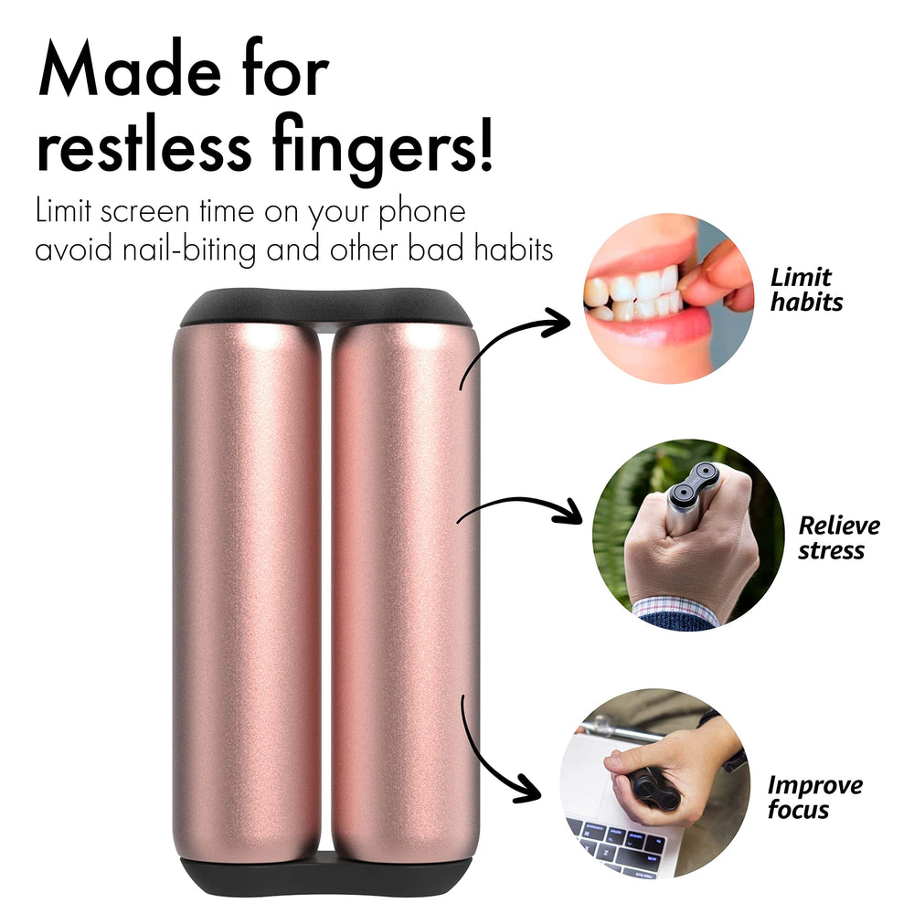 ONO Roller rose gold portable design emphasizes easy carry and on-the-go focus.