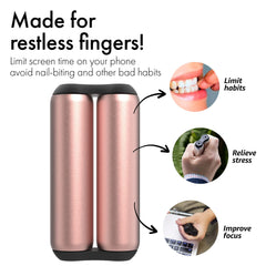 ONO Roller rose gold portable design emphasizes easy carry and on-the-go focus.