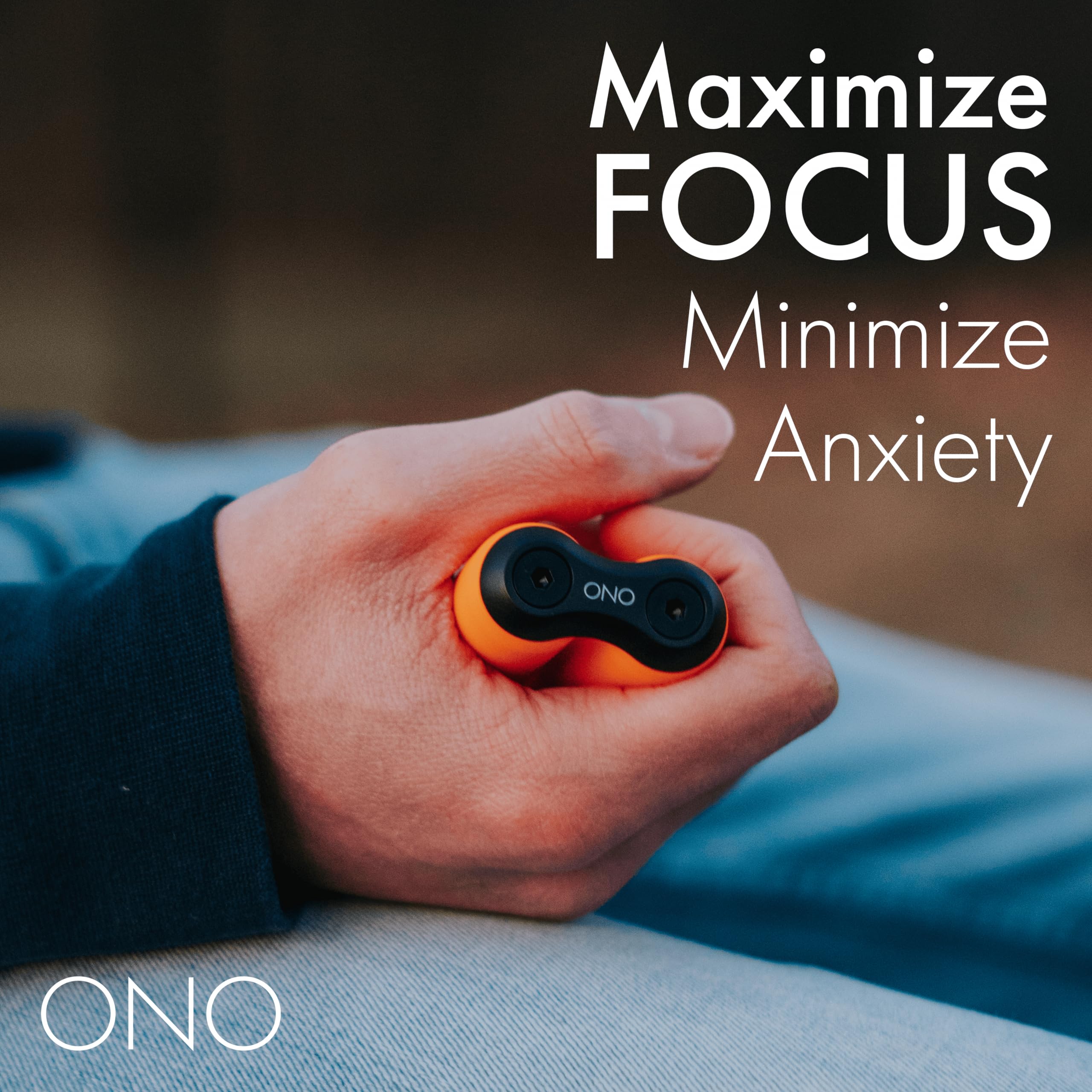 ONO Roller rotating rollers between fingers to ease tension.