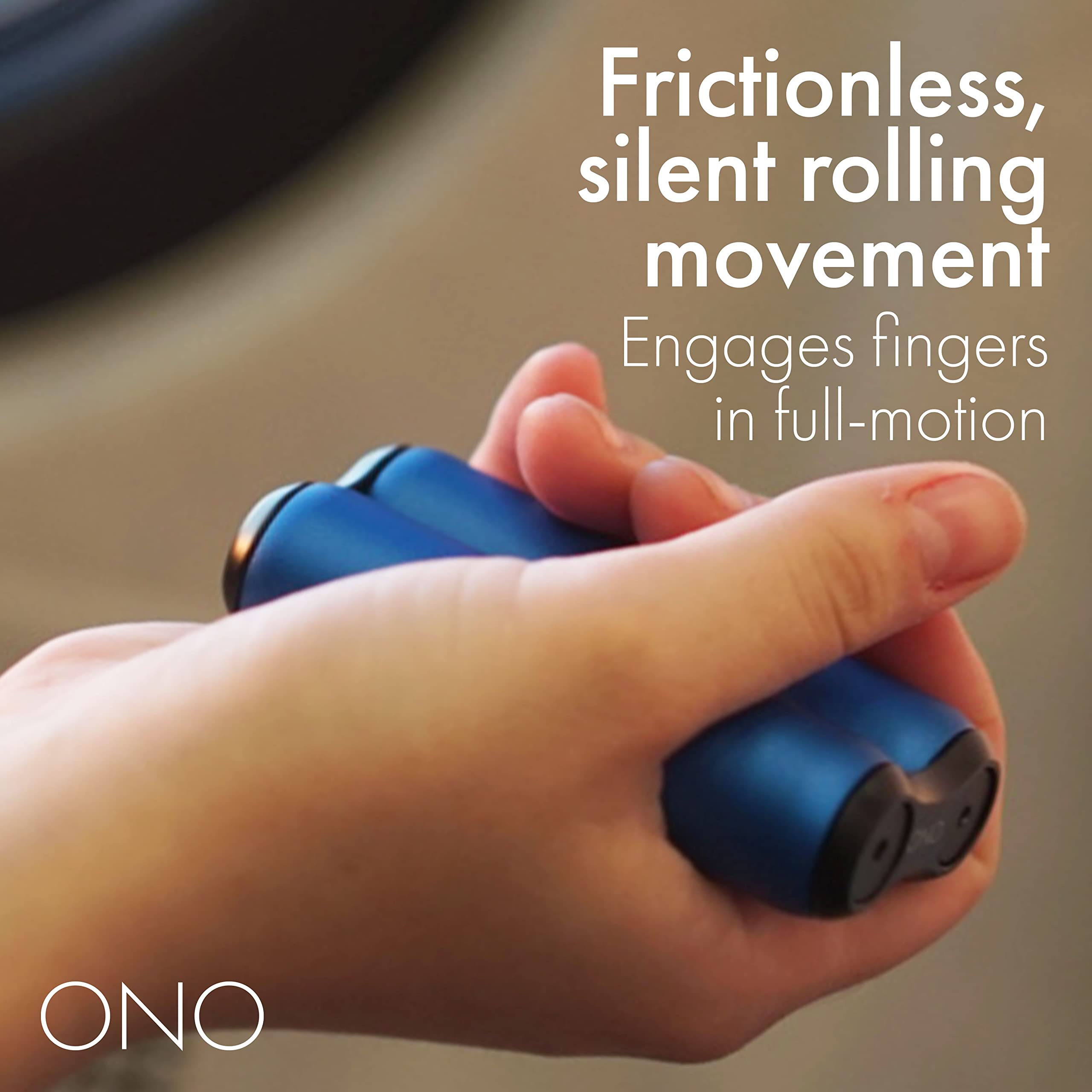 Travel-ready ONO Roller fits in a bag for on the go relaxation.