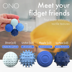 ONO Signets magnetic bumps provide near-silent fidgeting for focus.