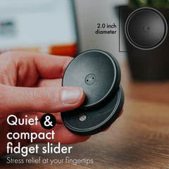ONO Slider demonstrates poker-chip-like motion for tactile stress relief.