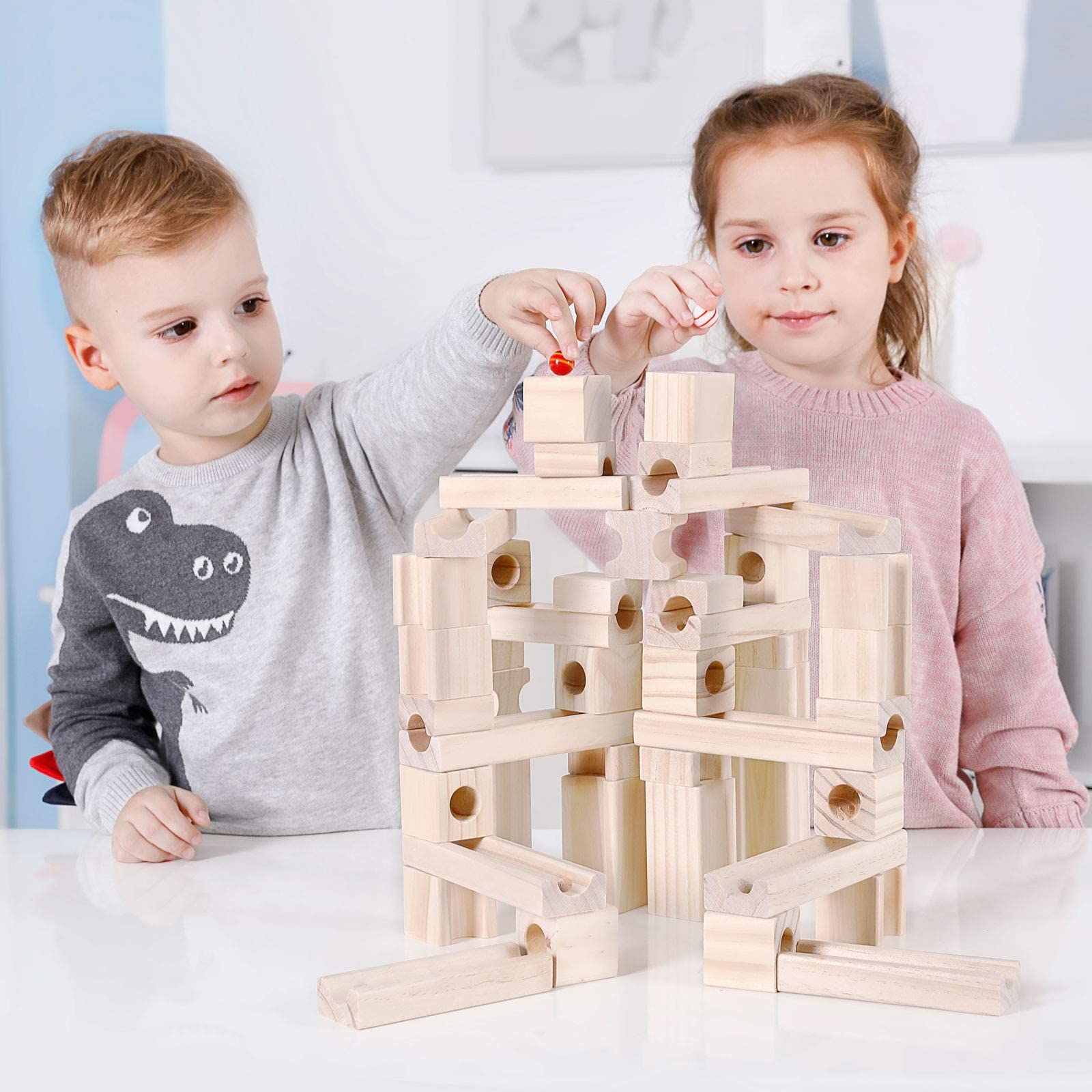 Onshine natural pine wood construction emphasizes safe, smooth edges for confident learning.