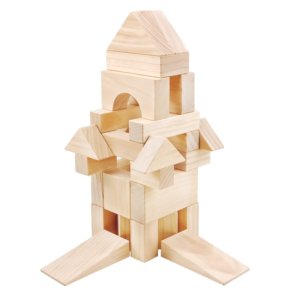 Onshine blocks in varied shapes like arches and cylinders for creative construction