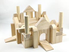 Onshine wooden storage box with blocks for easy, tidy cleanup