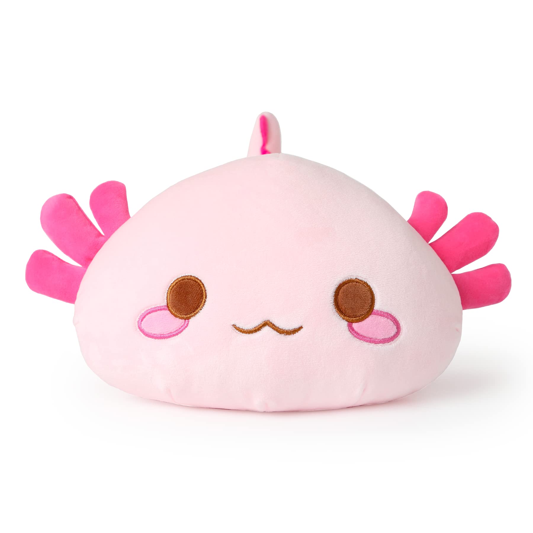 Onsoyours axolotl plush close-up highlighting plush texture for snuggling