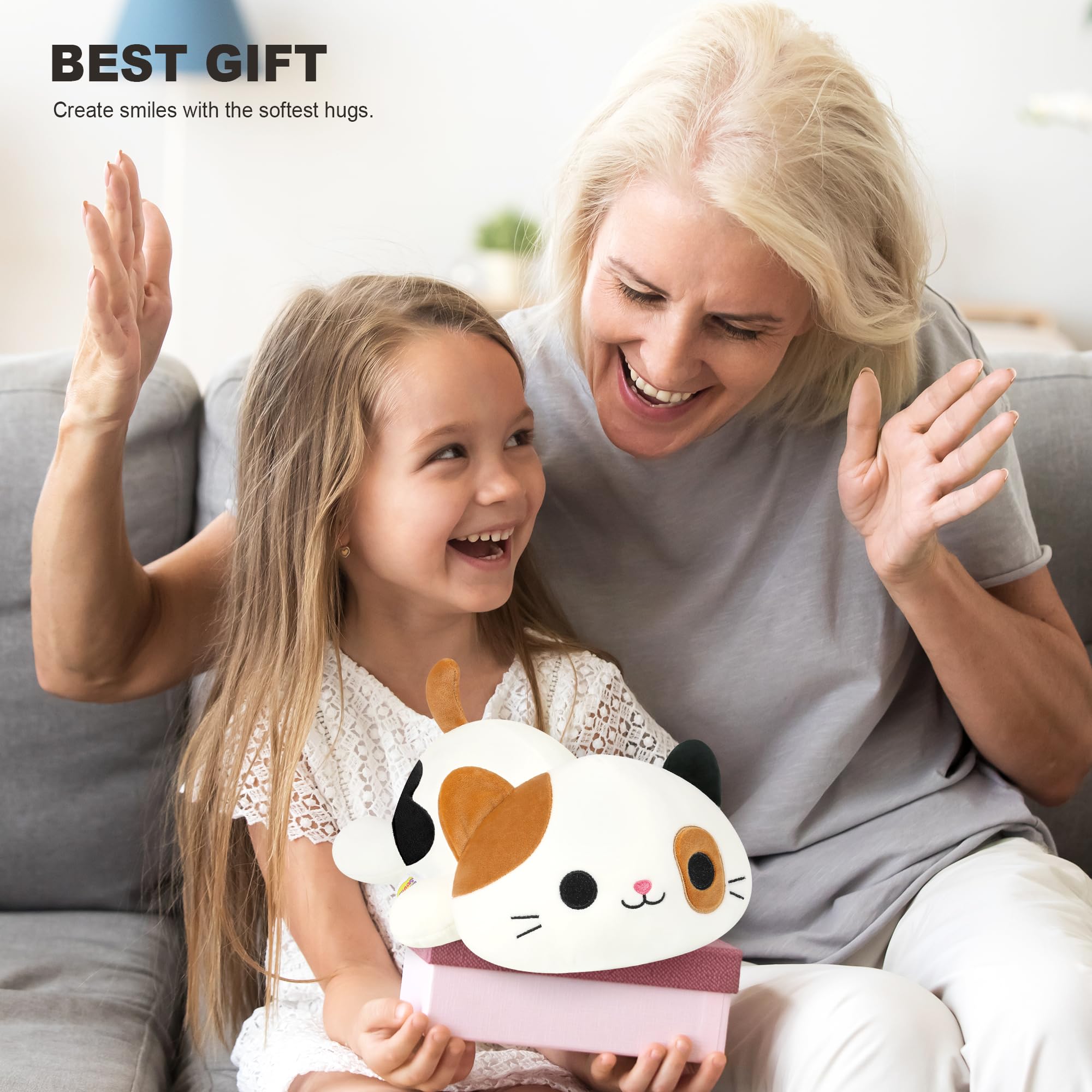 Onsoyours Calico Cat plush — inspires playful storytelling and gentle adventures.