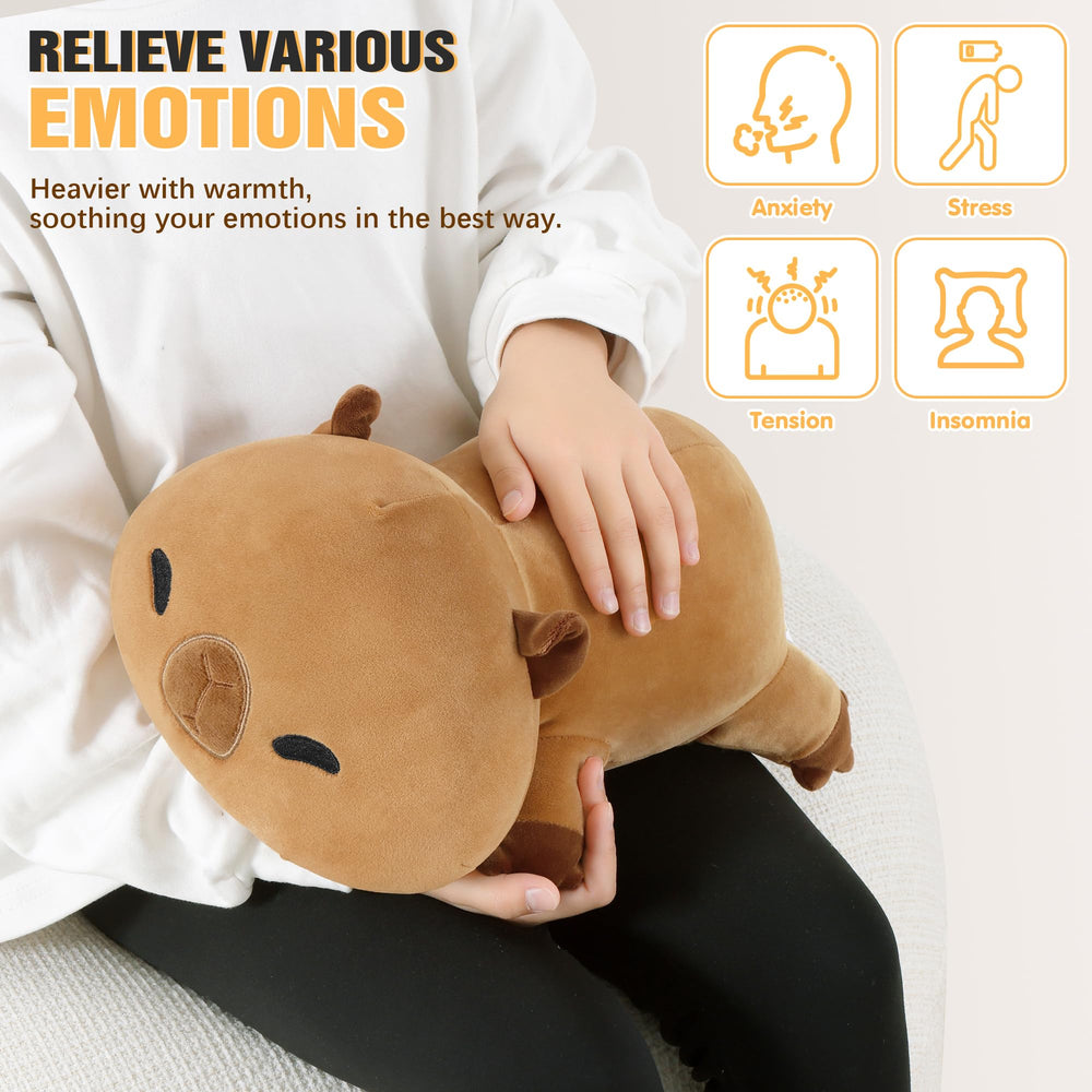 Onsoyours capybara plush face detail with friendly expression.