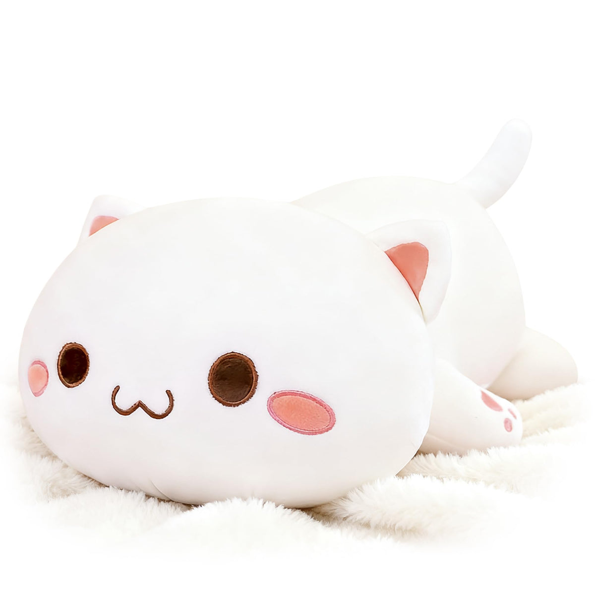 Onsoyours cute kitten plush 12-inch close-up shows soft, skin-friendly fabric.