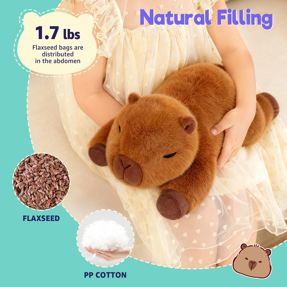 Onsoyours capybara plush in use for relaxation and focus sessions.