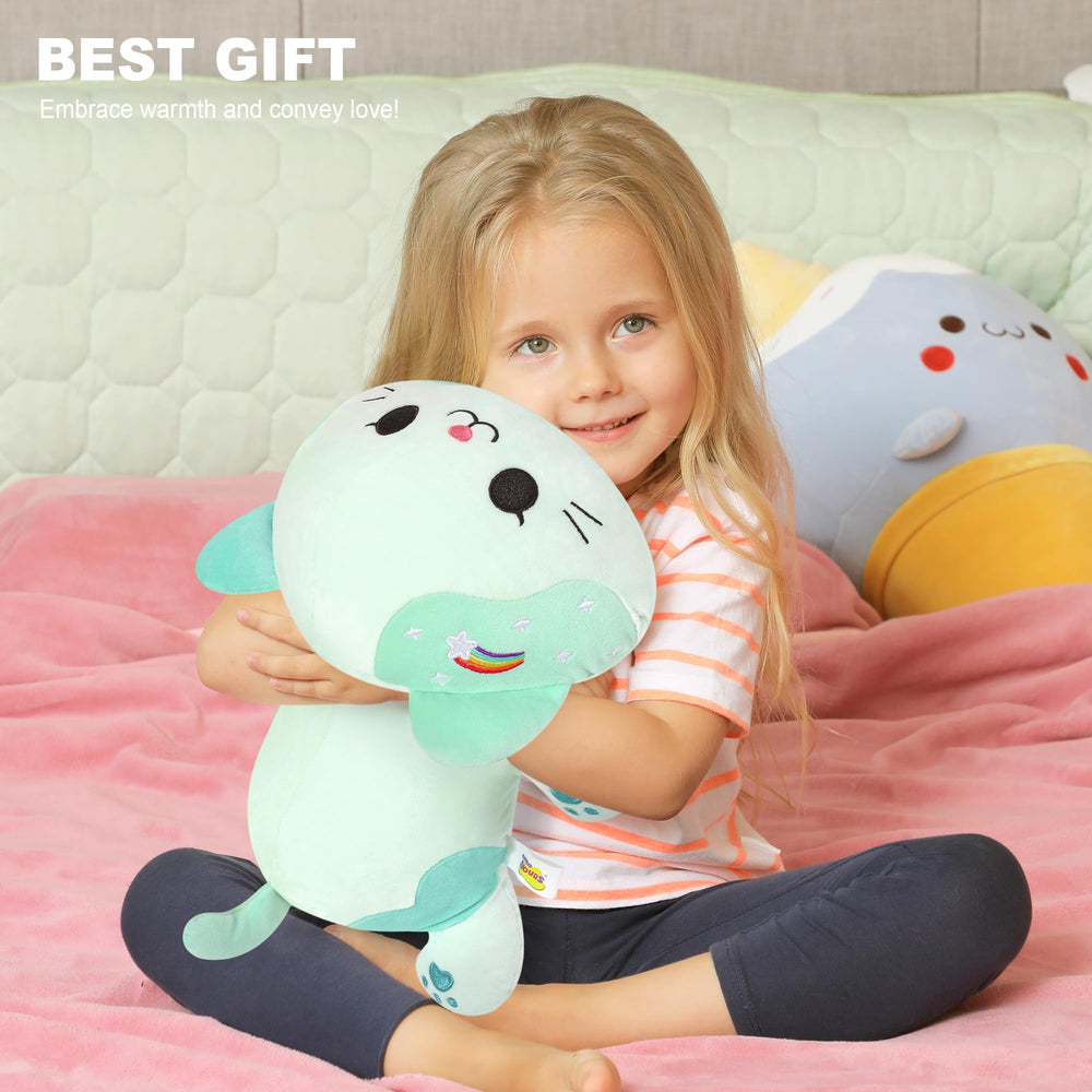 Onsoyours Rainbow Cat Plush with child-friendly design suits kids and collectors alike