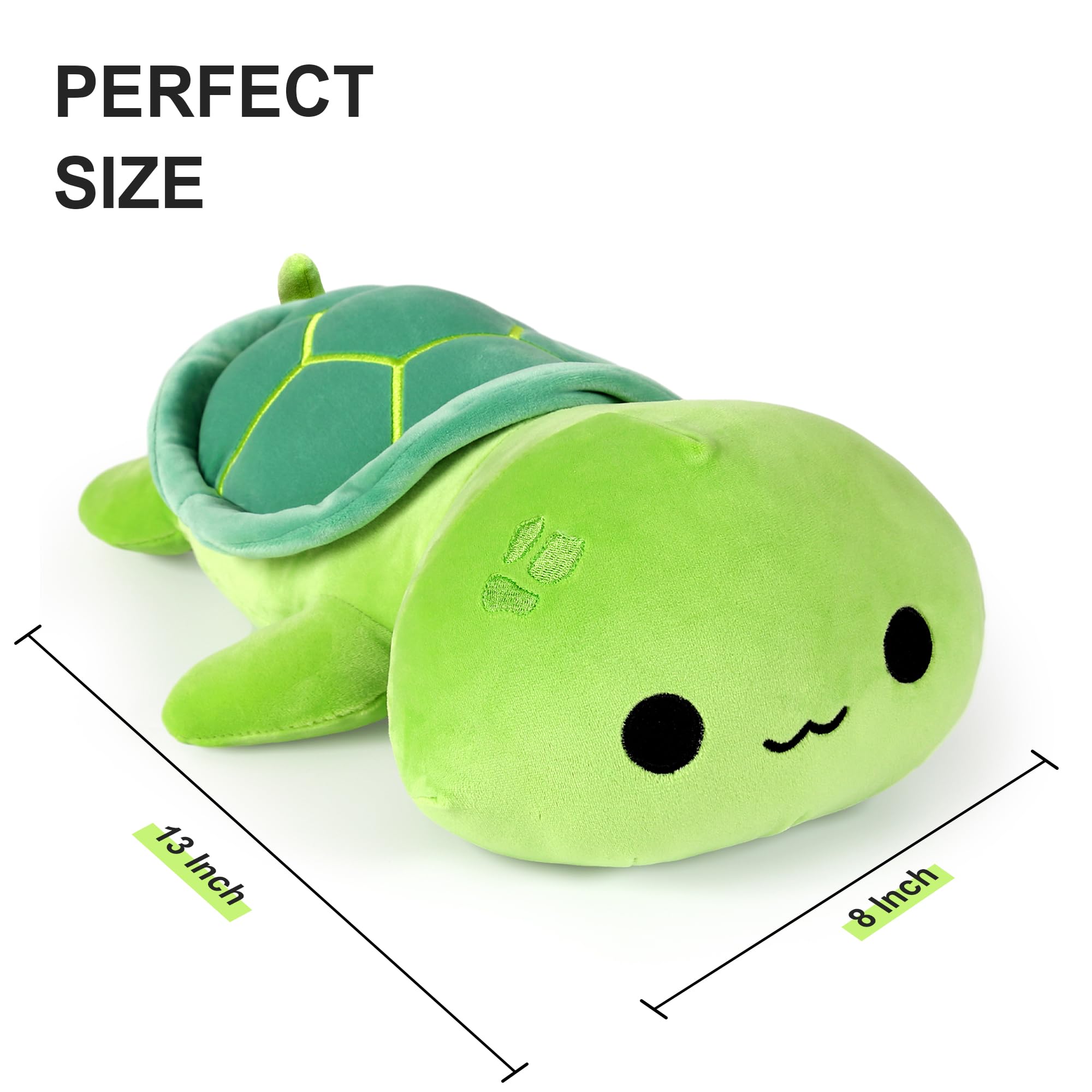 Onsoyours turtle kawaii plushie close-up face for playful cuddles.