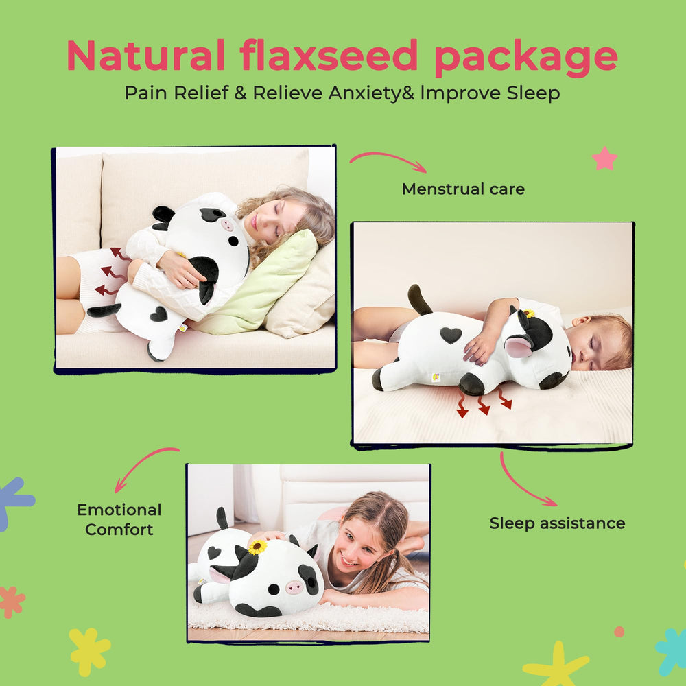 Onsoyours weighted cow plush belly beads provide gentle weight