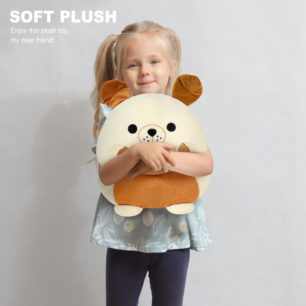 Onsoyours cuddly bulldog plush is ideal for road trips