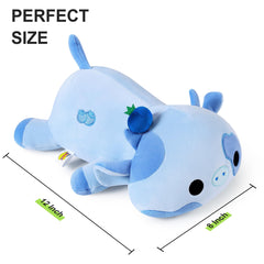 Onsoyours Cute Cow Plush Blueberry pillow usage, suitable for bed or sofa
