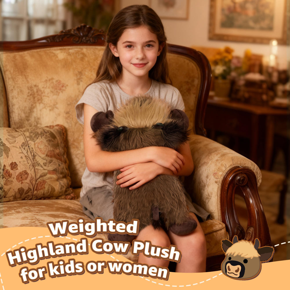 Onsoyours Highland Cow removable-flaxseed-packet enables easy heating or cooling at home.