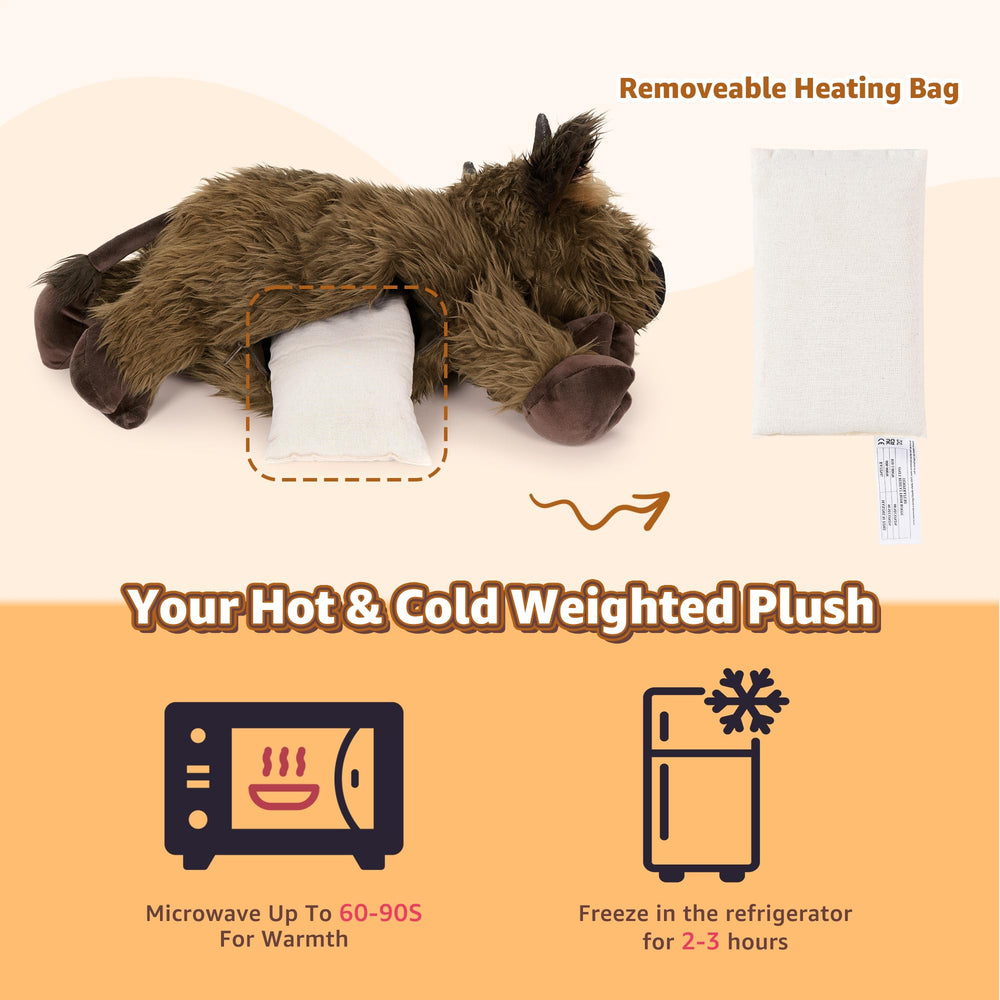 Onsoyours Highland Cow soft-fabric closeup shows premium stitching and inviting touch.