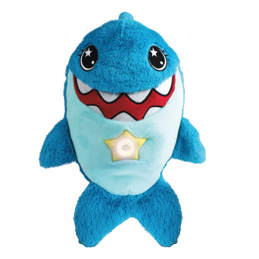 Ontel Star Belly Dream Lites Blue Shark projects stars from its belly for calming bedtime.