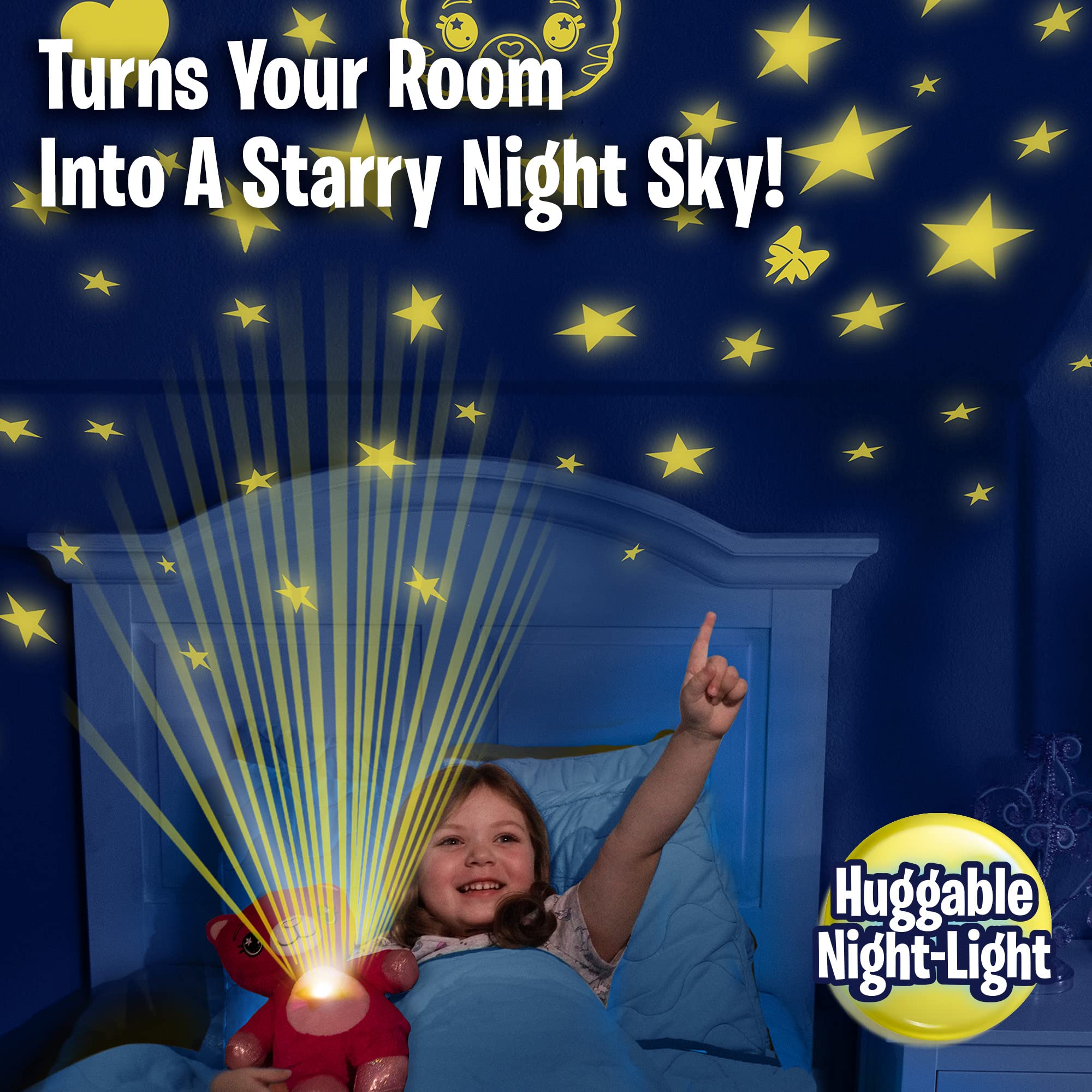 Ontel Star Belly Dream Lites kitty rotating stars create moving visuals to sleep