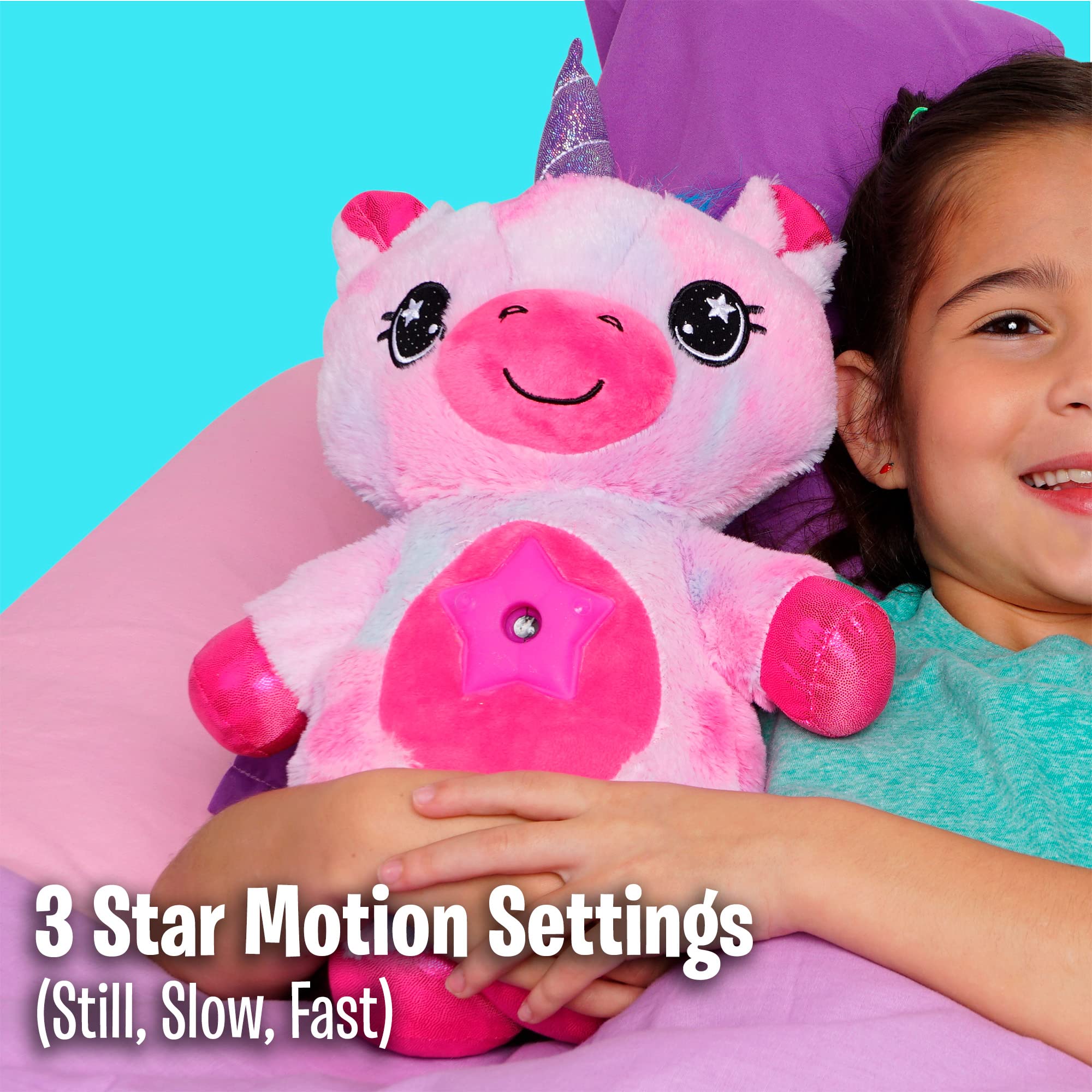 Six color options include white, pink, blue, green, amber, and light blue.