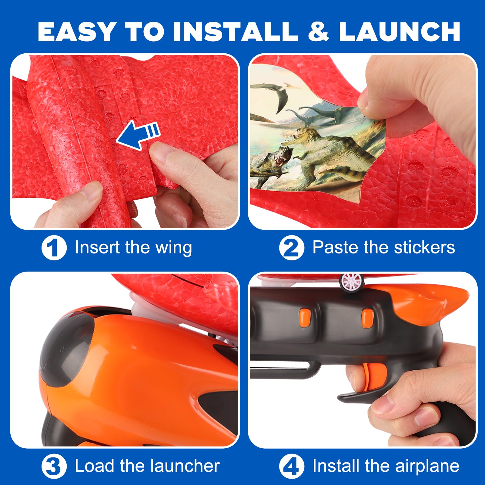 Onysurui step-by-step assembly guide for foam planes