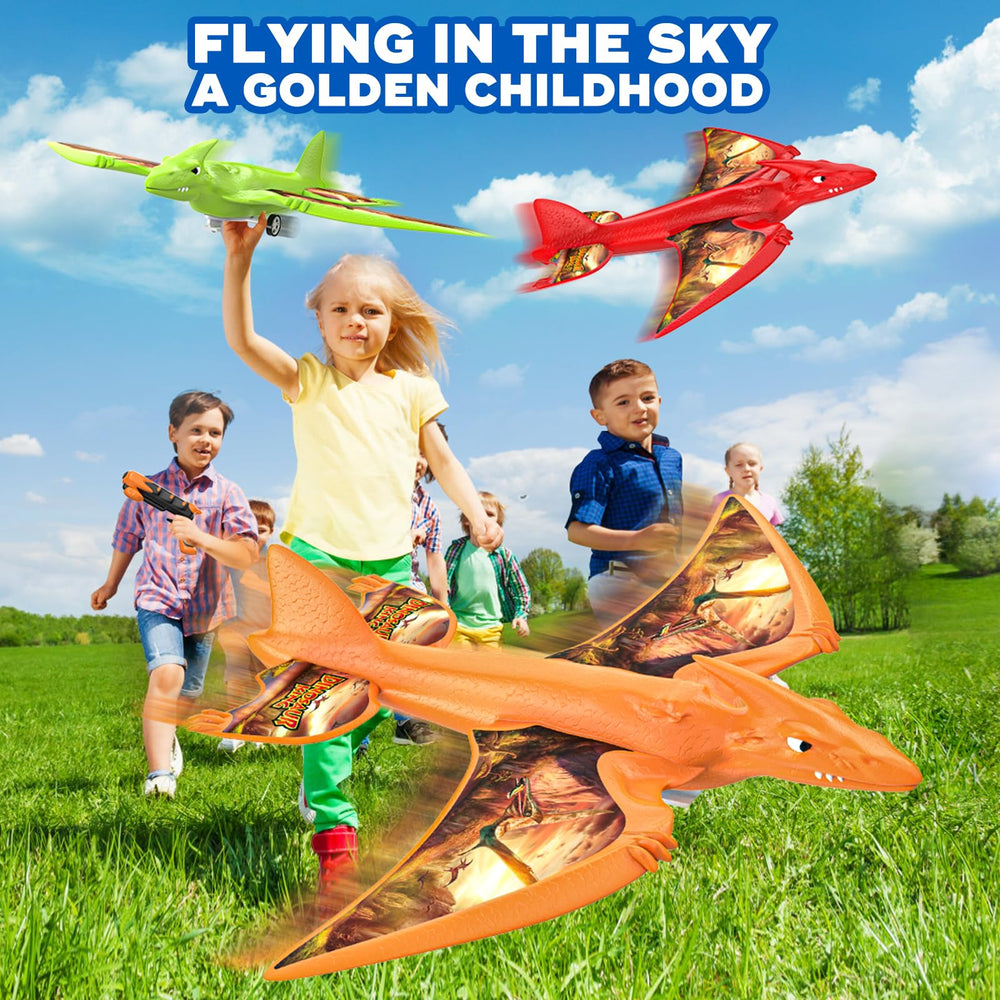 Onysurui foam dinosaur airplanes with colorful props