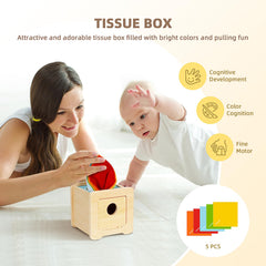OOOK colorful fabric ball engages touch and grip, aiding early motor skills and curiosity.