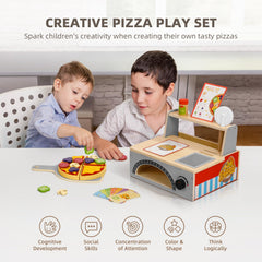 OOOK wooden pizza oven image shows a realistic bake station for imaginative cooking.