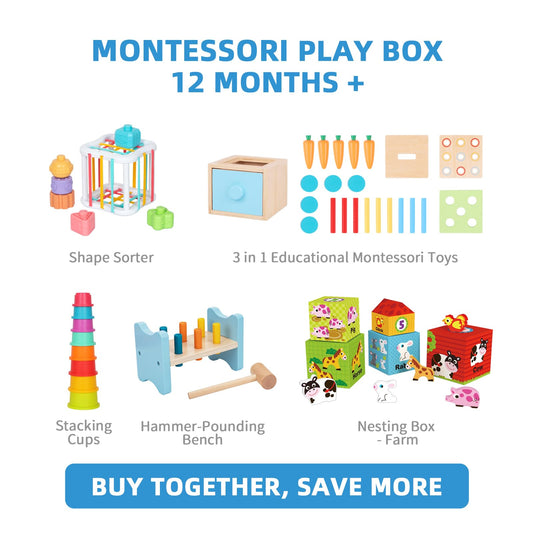 OOK Montessori Toys nesting box supports open-ended learning and spatial awareness