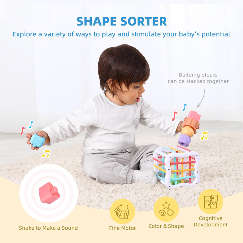OOK Montessori Toys pounding bench encourages rhythmic play and hand-eye coordination
