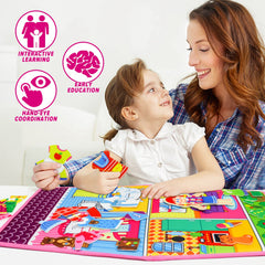 OKOOKO 22x16 inches felt board, a durable teaching aid for preschool activities.