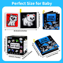 OKOOKO soft books feature ocean animals in high contrast to spark early attention