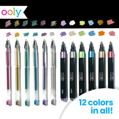 Ooly 13pc metallic markers marker nib closeup with precise 1.0 tip for fine lines