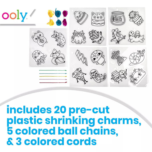 Ooly 28pc kit ball chains for easy keychains and backpack charms.