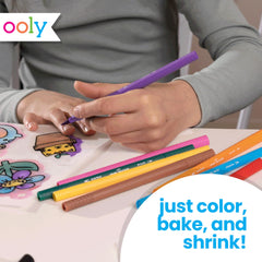 Ooly shrinking art kit backpack charms for on-the-go creativity and personalization.