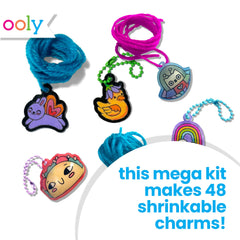 Ooly 74pc shrinking art kit color markers for bright, kid-safe colors in shrink art.
