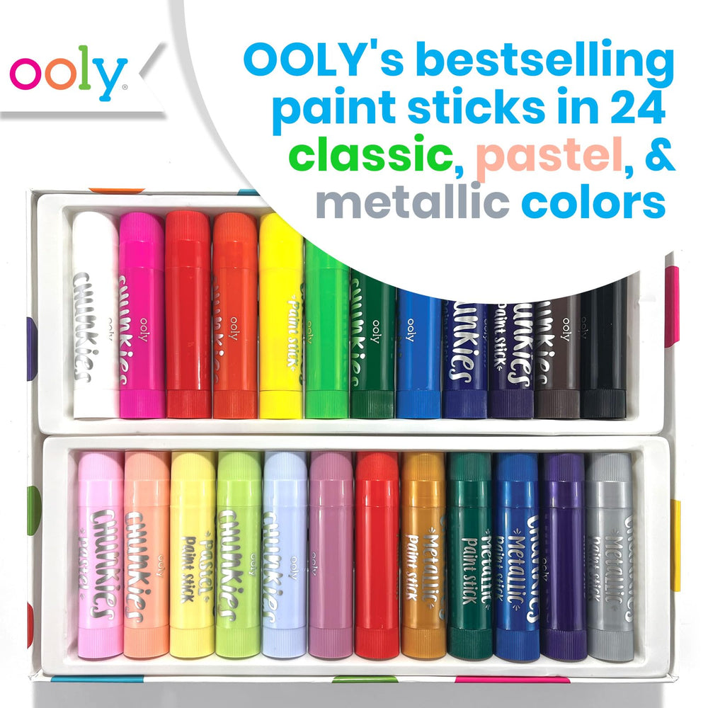 OOLY Chunkies pastel set provides soft hues for gentle art projects