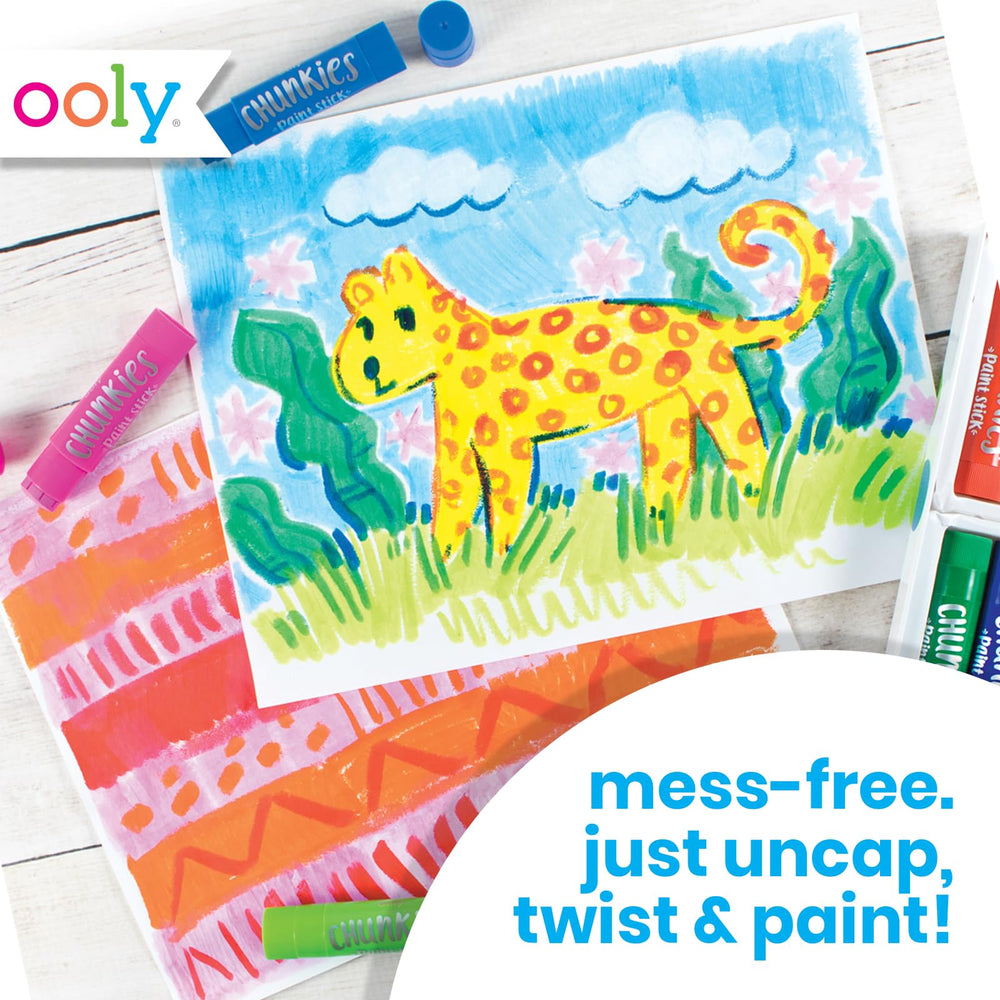 OOLY Chunkies no-mess quick-dry sticks support on-the-go art