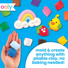 Ooly Creatibles 12 colors clay tubs showing vibrant palette for imaginative play