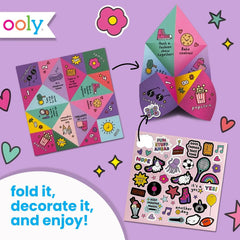 OOLY DIY Paper Kit with 6 blank fortune tellers for customization.