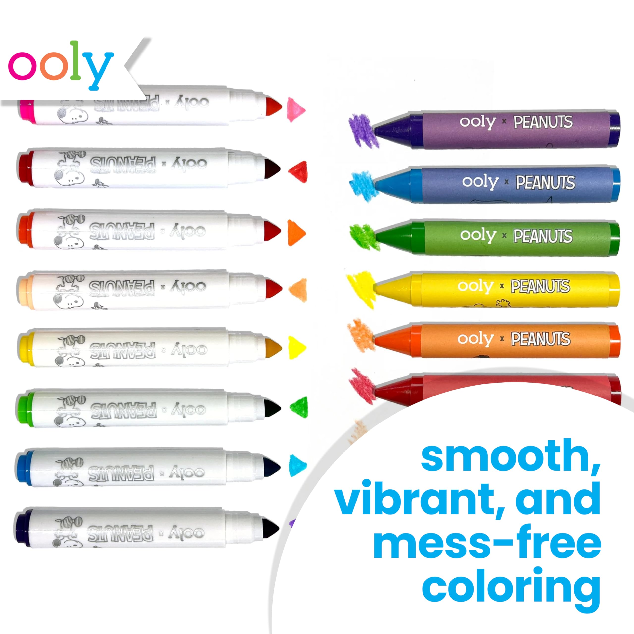 Ooly Peanuts jumbo crayons ideal for small hands.