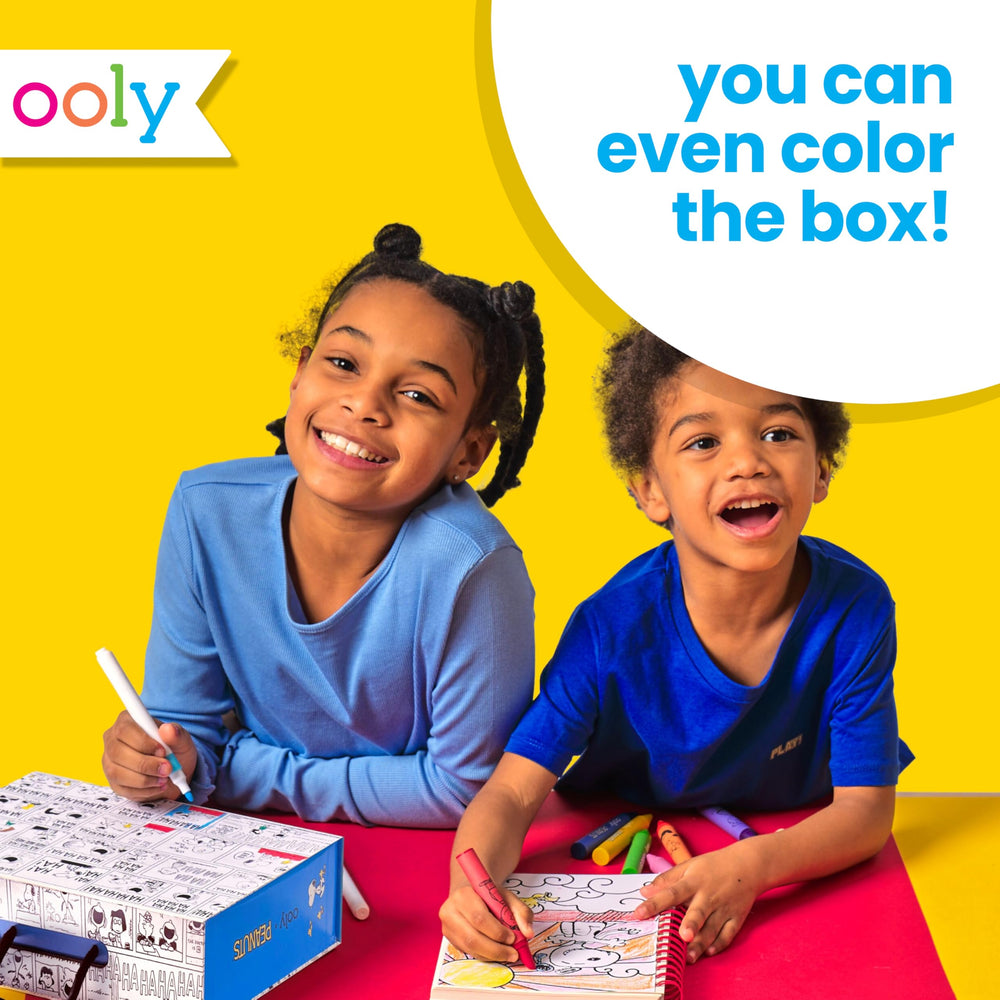Ooly Peanuts sticker activities enhance interactive storytelling.