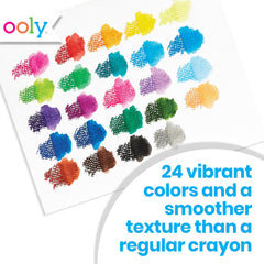 Ooly Smooth Stix Gel Crayons feature a soft buttery texture for smooth application