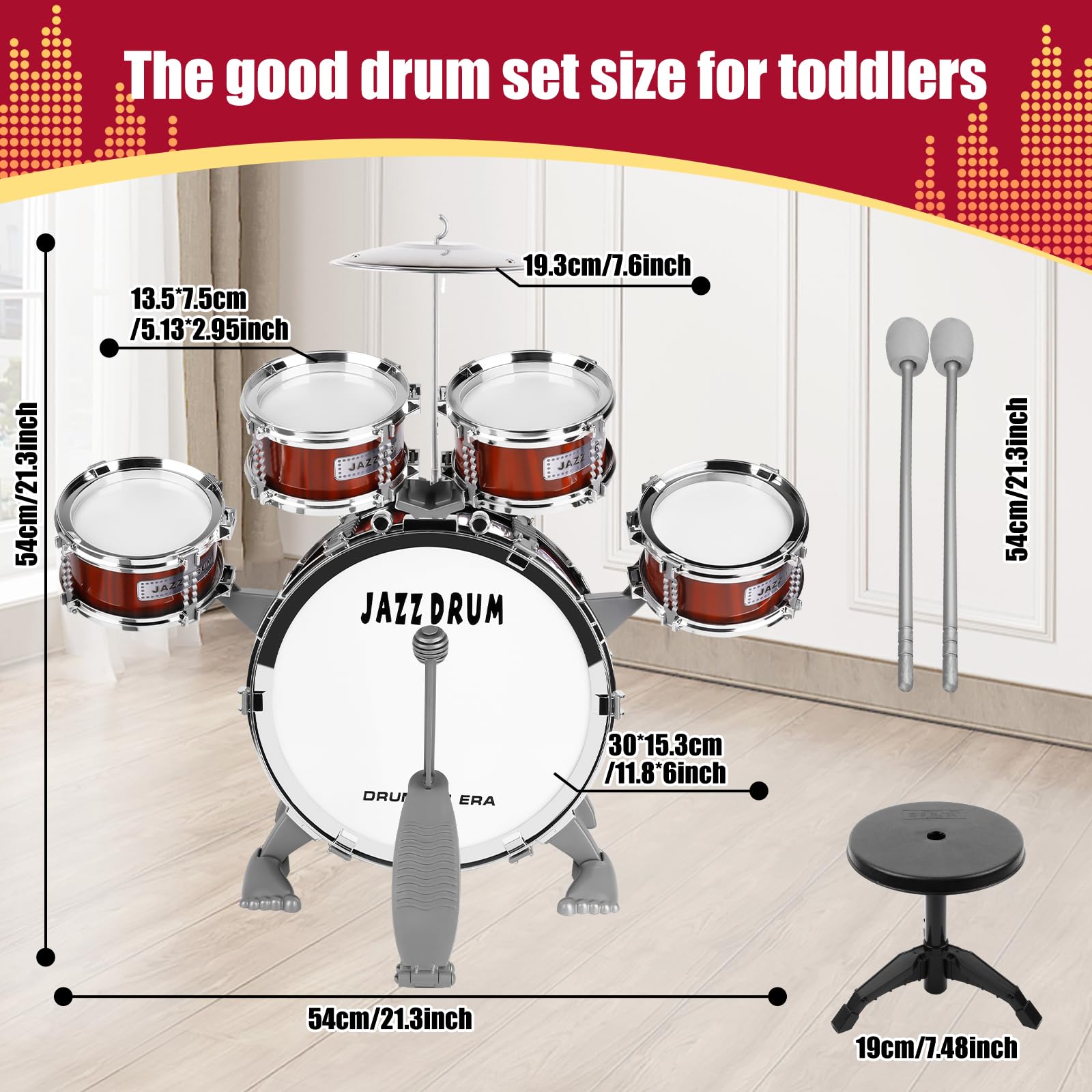 OoneWiser drum stool provides comfy seating for budding young musicians
