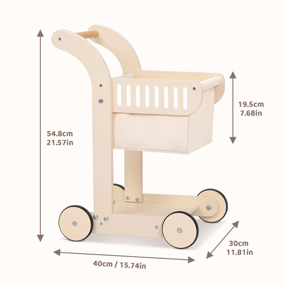 OOOK doll stroller with four wheels enabling smooth toddler mobility